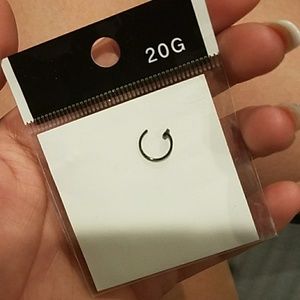 🆕Black Titanium Nose Hoop